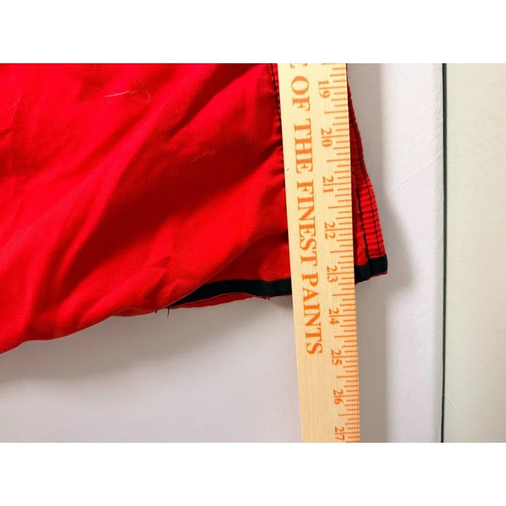 OP Ocean Pacific Mens 3XL 48-50 Red Black Swim Trunks Mesh Lined Cargo